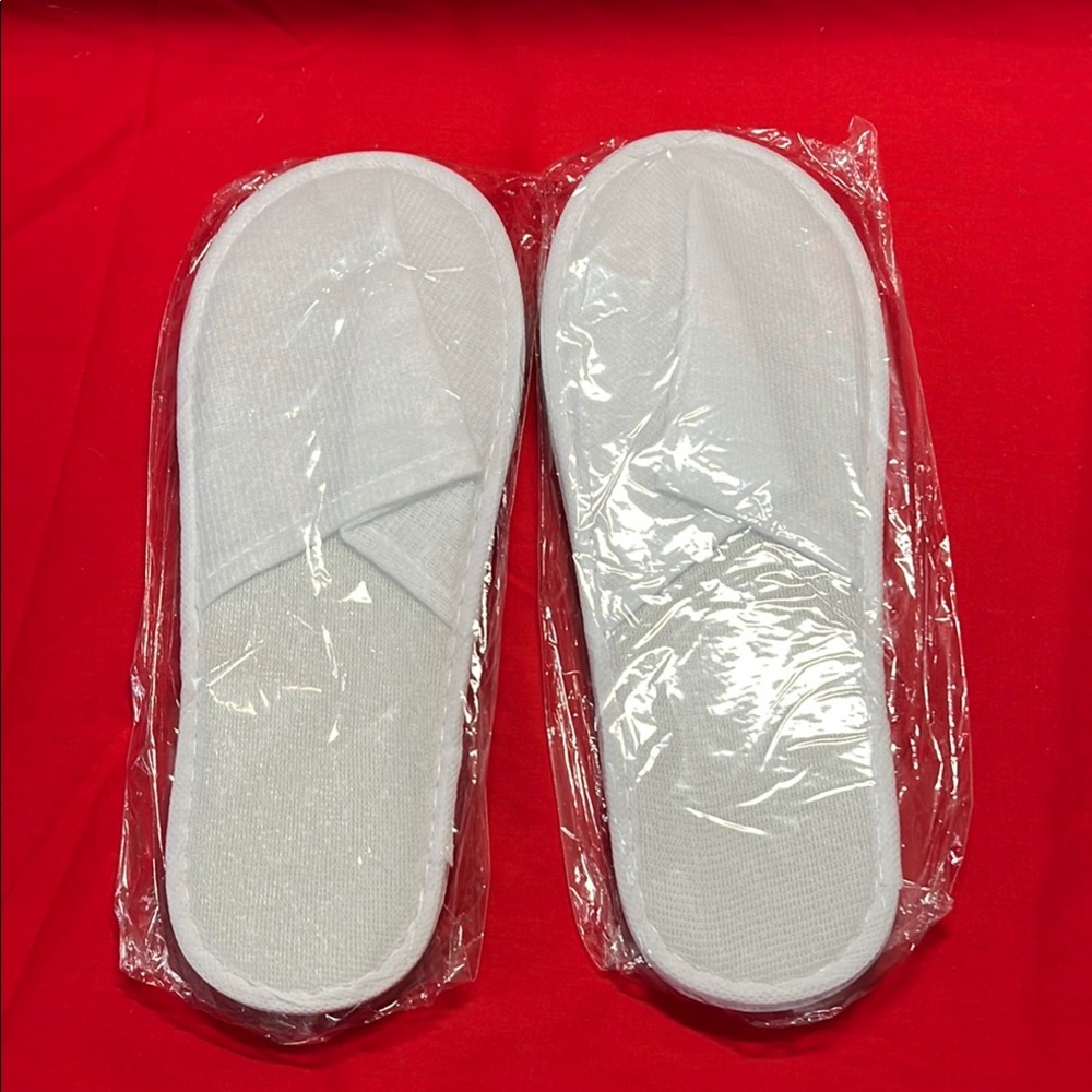 White Spa Slippers